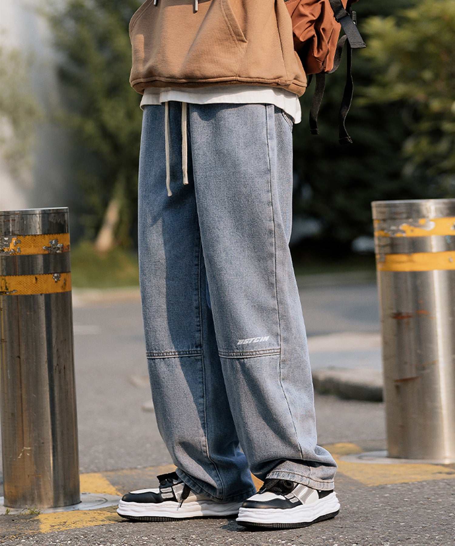 Hook HOOK 【HOOK】Switching Denim Wide Pants