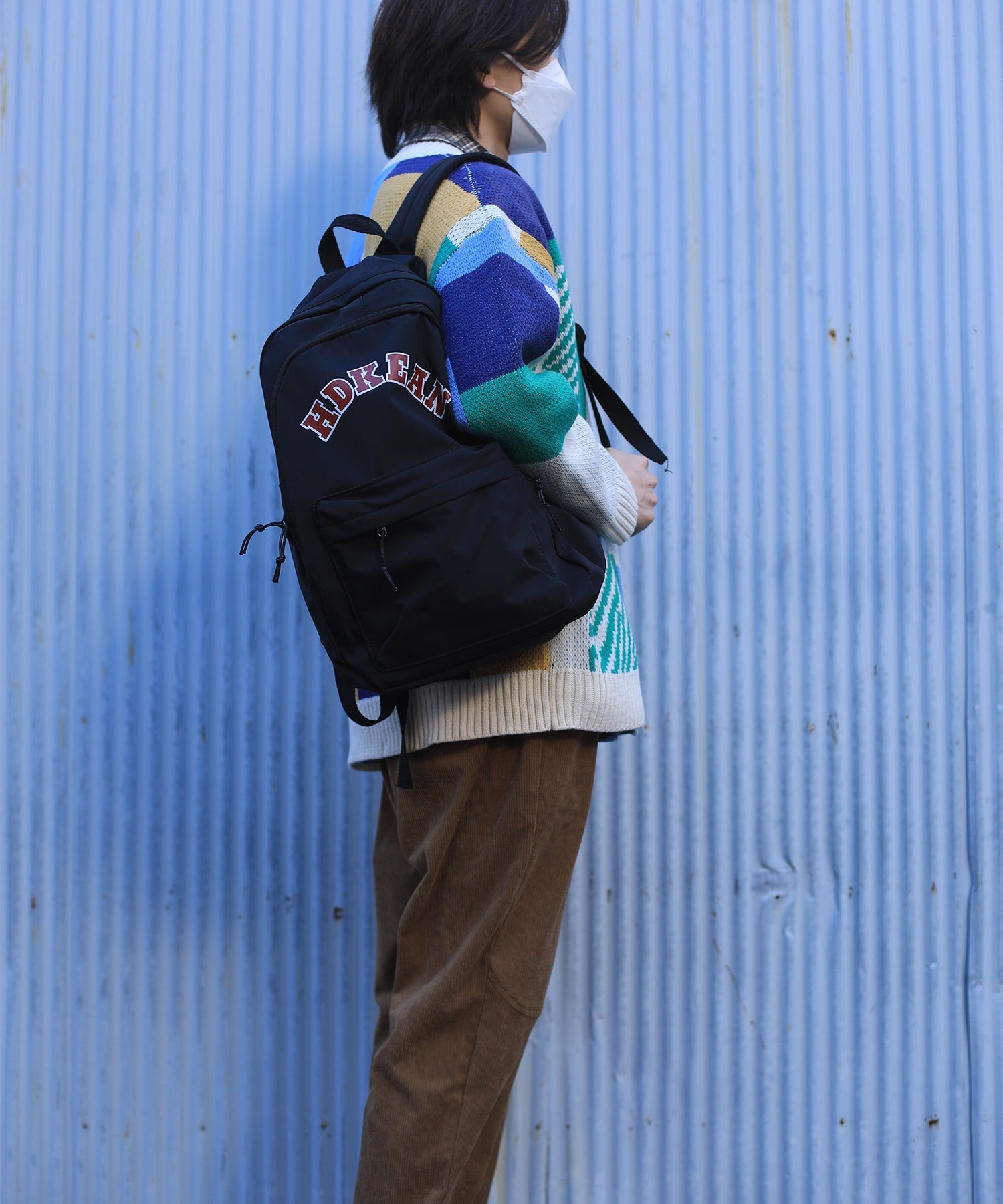 フック HOOK 【HOOK】ーoriginalー レトロ調アニマル・配色パッチワークニットカーディガン (アイボリー) アイボリー