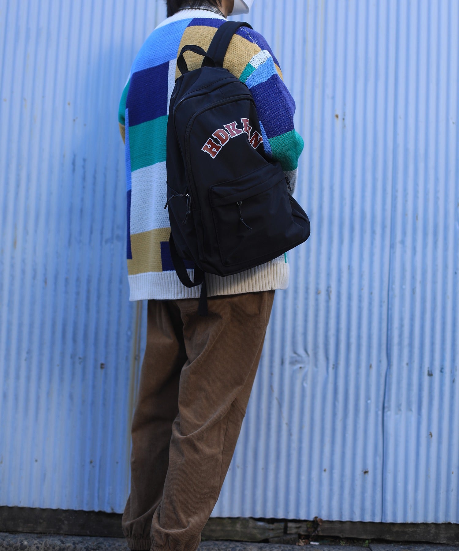 フック HOOK 【HOOK】ーoriginalー レトロ調アニマル・配色パッチワークニットカーディガン (アイボリー) アイボリー