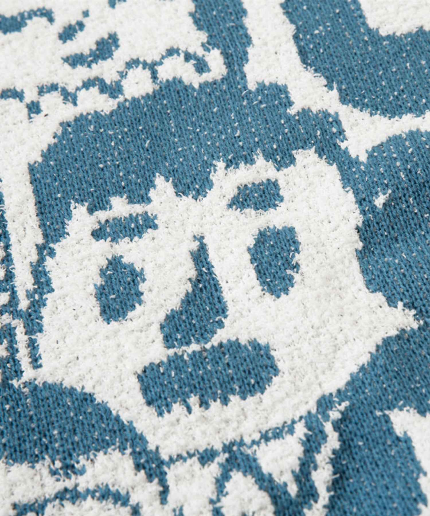 フック HOOK 【HOOK】いろんな顔総柄ニット風スウェット (ブラック) ブラック