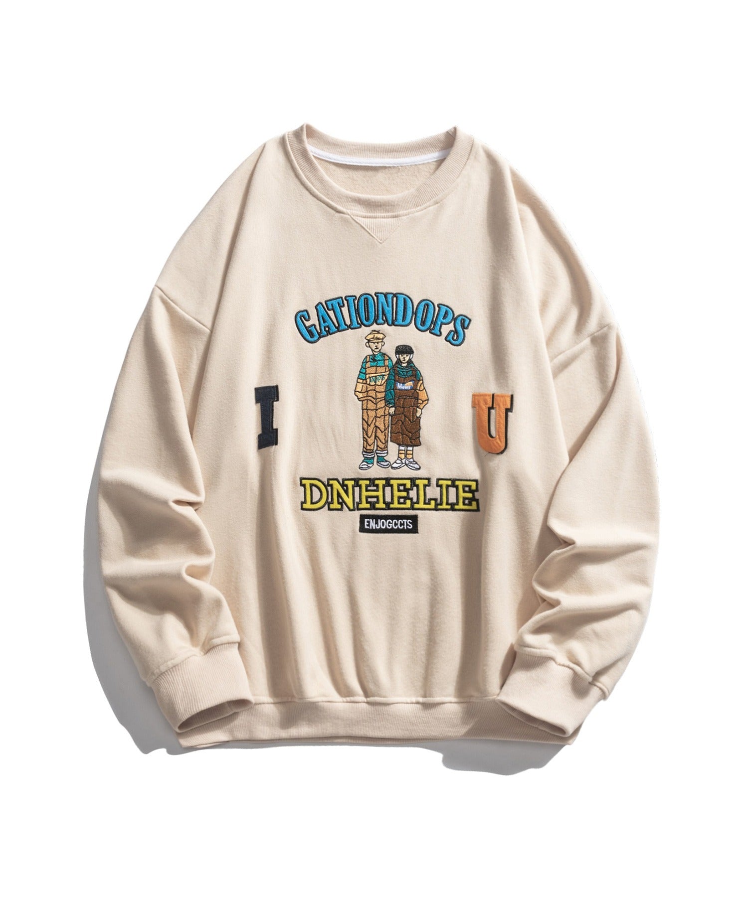 Hook HOOK 【HOOK】Couple Embroidered Trainer/Sweatshirt