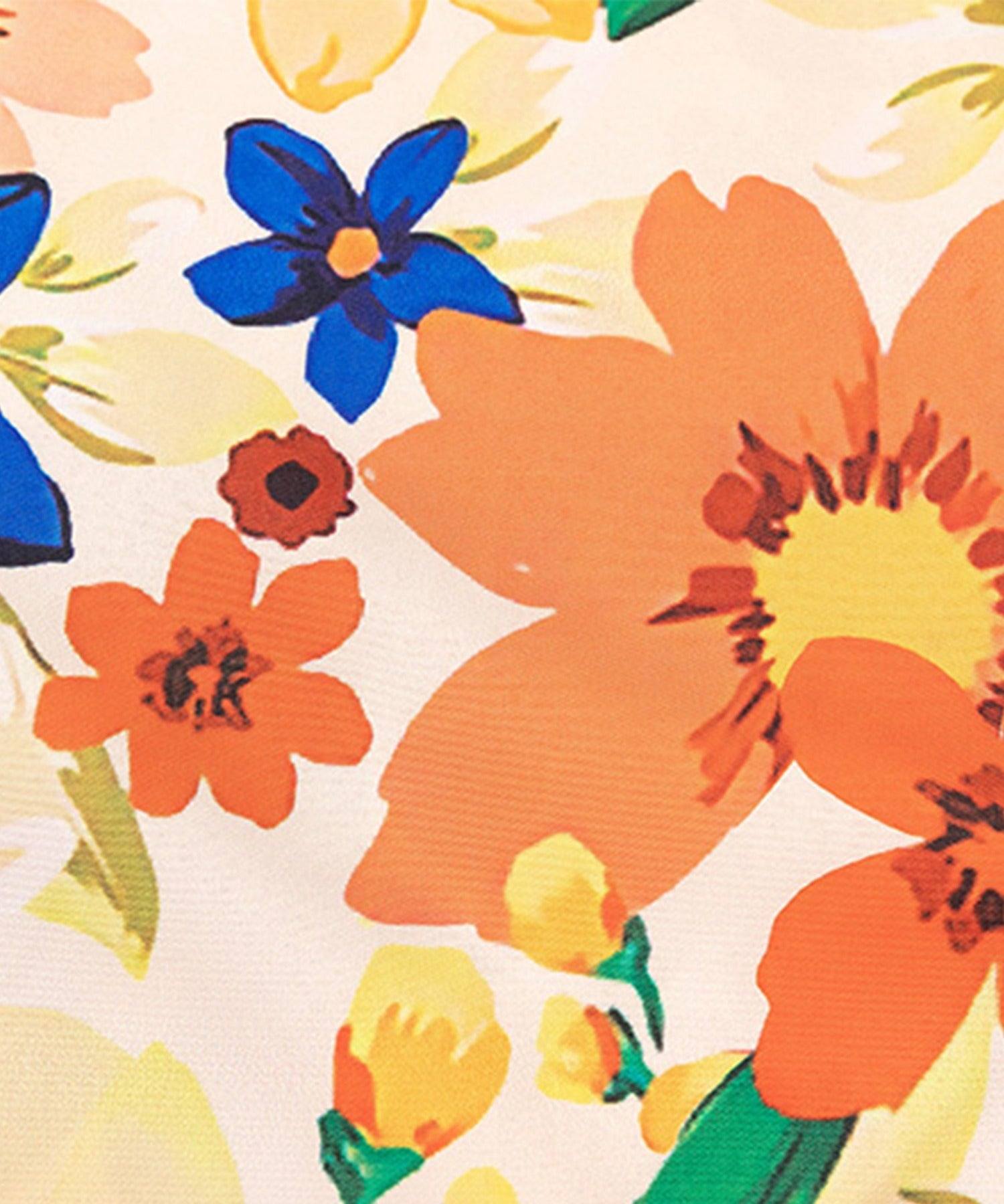 フック HOOK 【HOOK】古着風総柄ビッグアロハシャツ