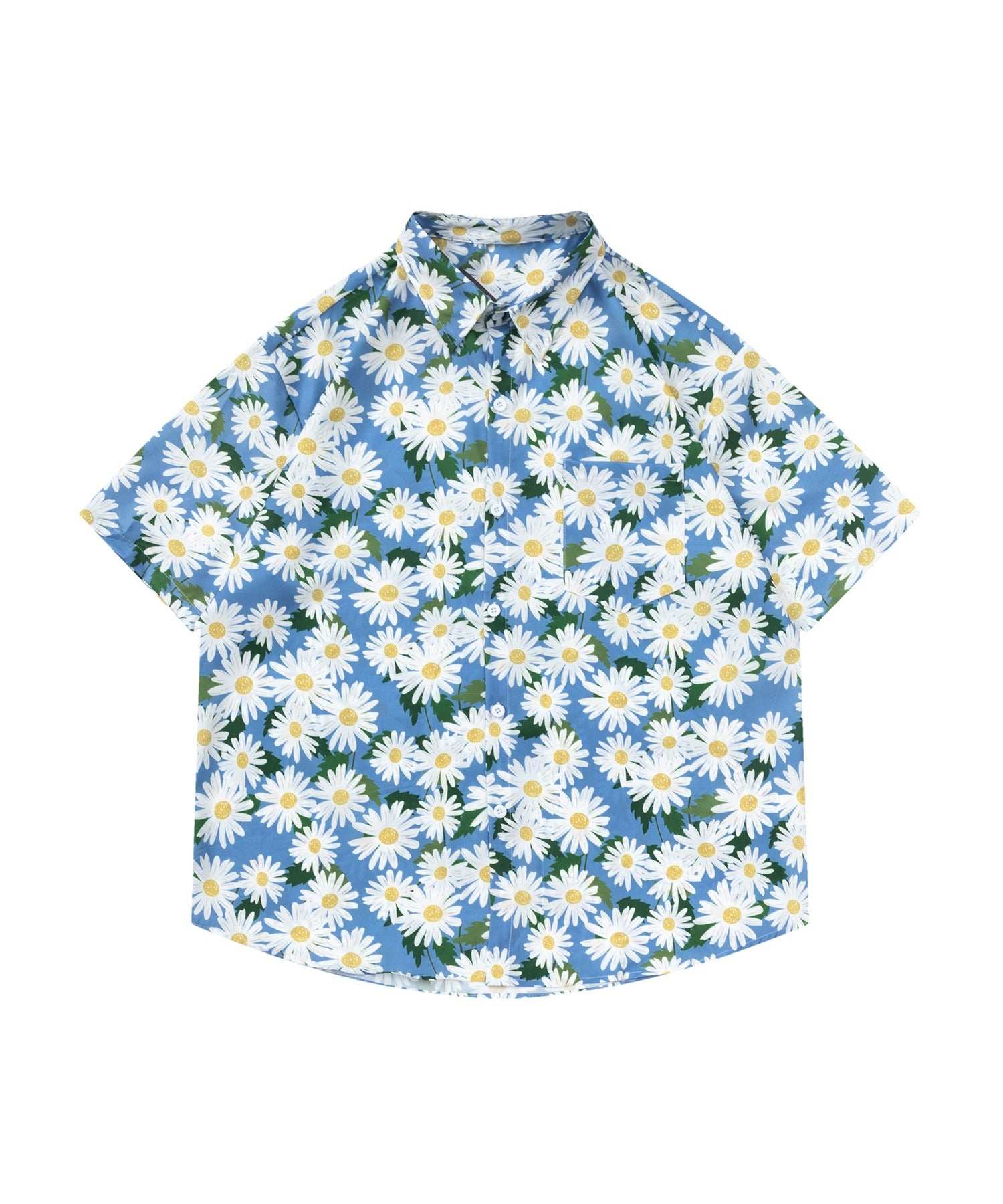 フック HOOK 【HOOK】古着風総柄ビッグアロハシャツ