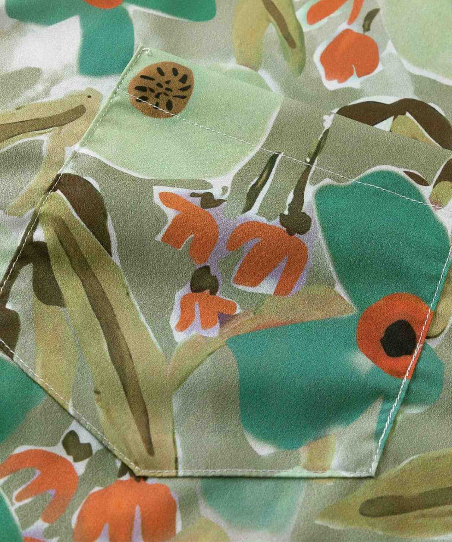 フック HOOK HOOKー 個性派 古着風総柄ビッグオーバーシャツ