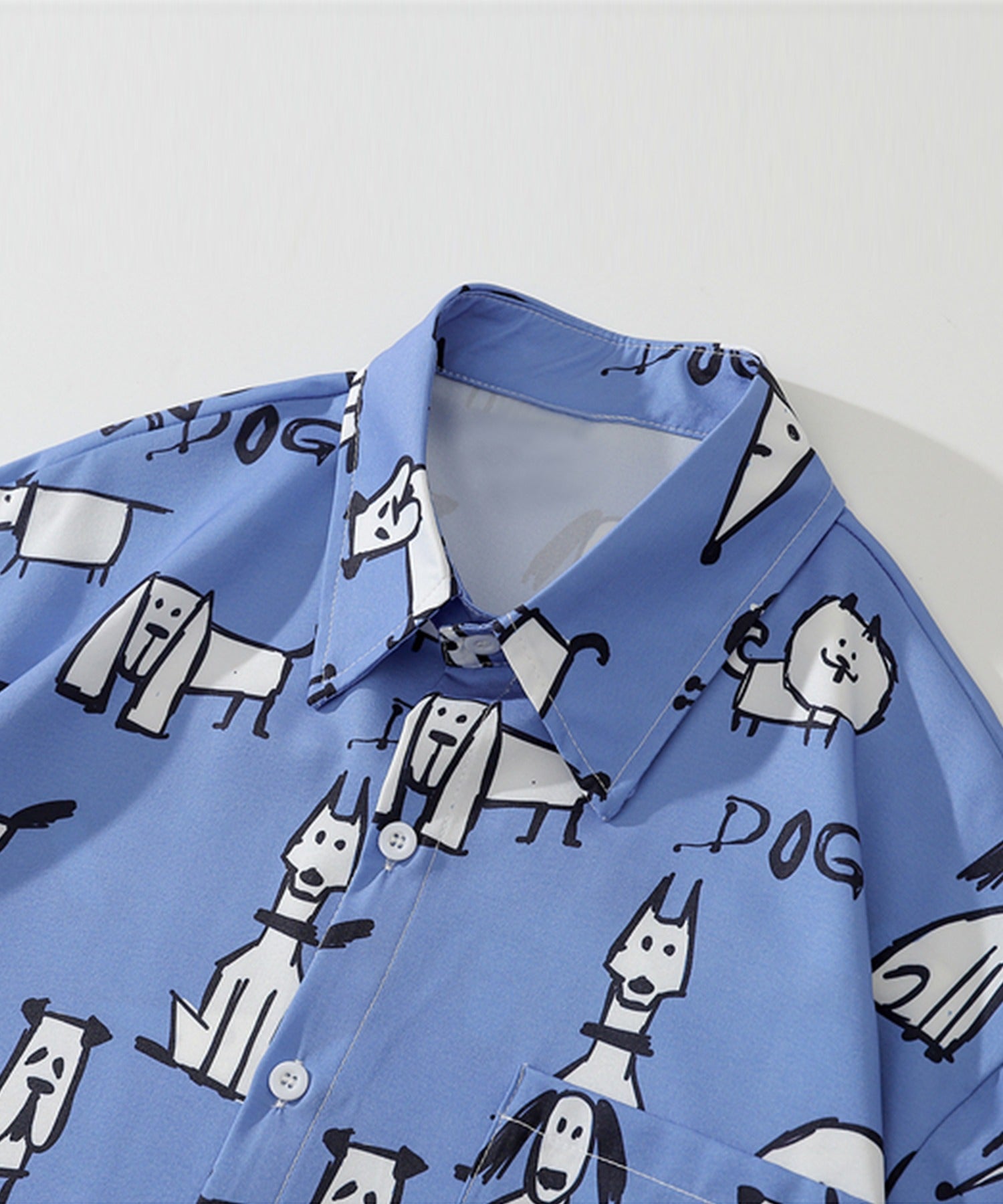 フック HOOK 【HOOK】古着風総柄ビッグアロハシャツ (ブルー系その他) ブルー系その他