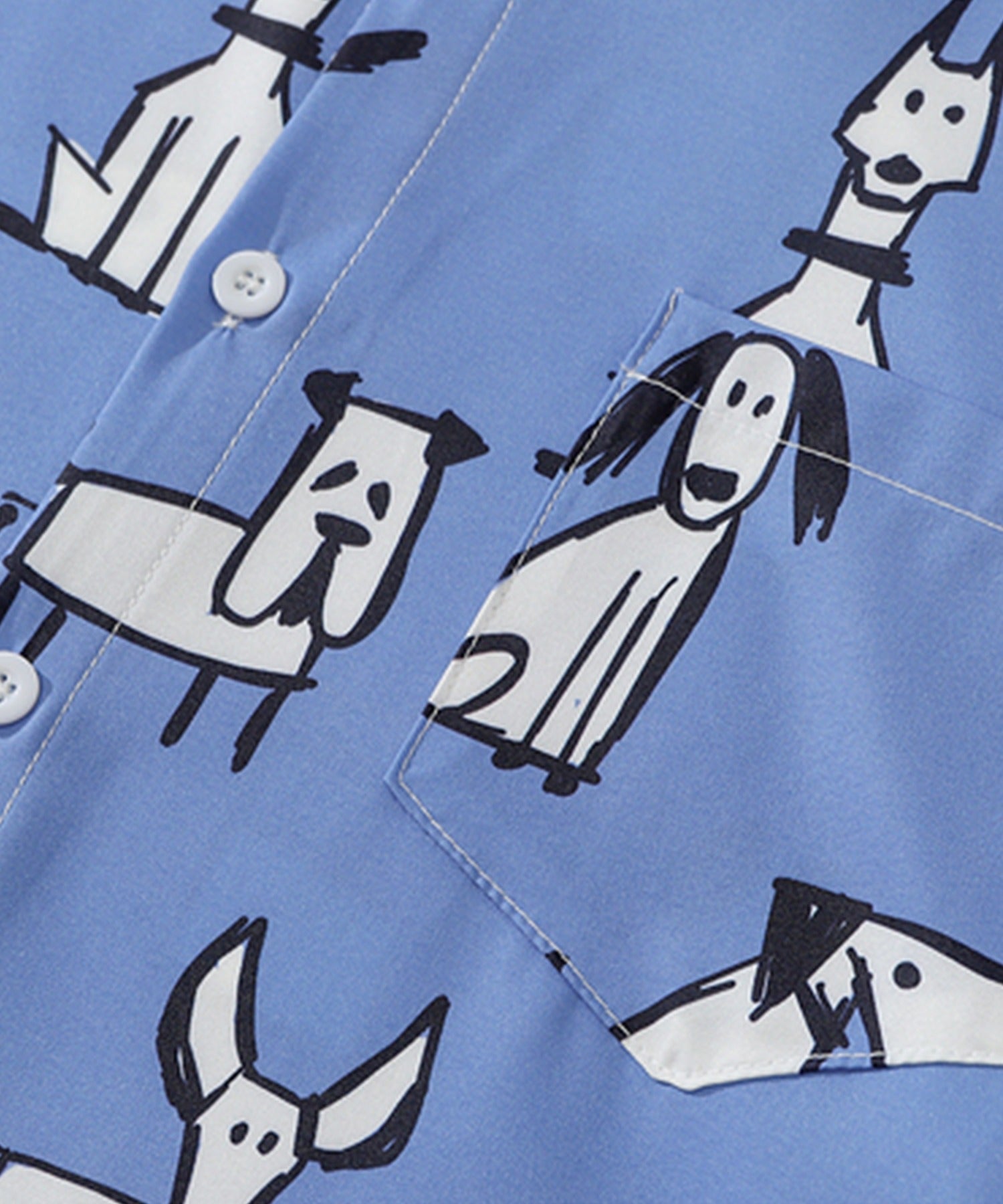 フック HOOK 【HOOK】古着風総柄ビッグアロハシャツ (ブルー系その他) ブルー系その他