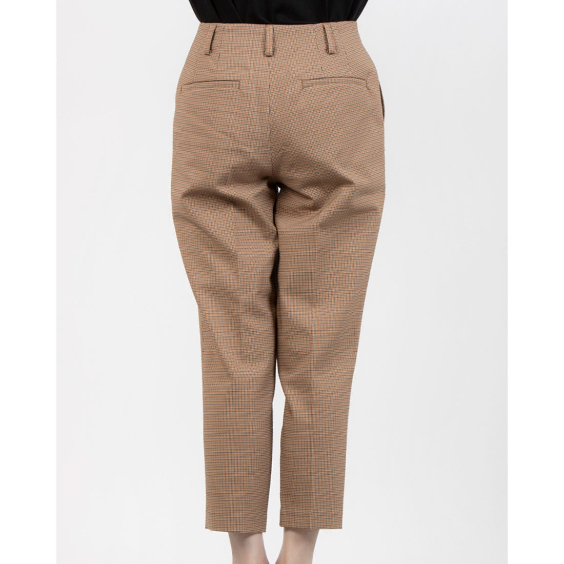 トーナル TONAL チェックテーパードパンツ ダークミックス