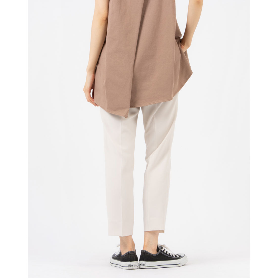 トーナル TONAL ドライツイルタックパンツ ベージュ