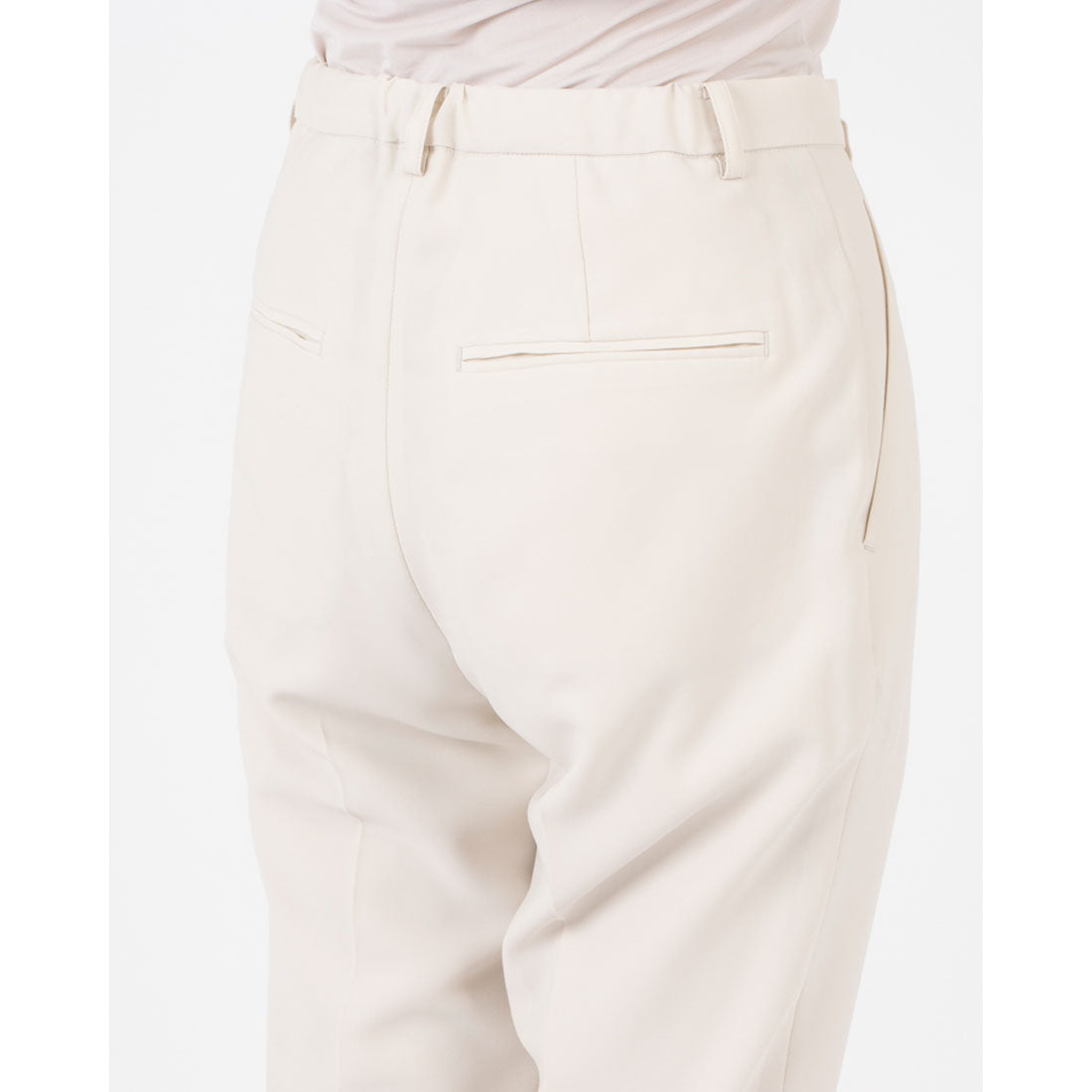 トーナル TONAL ドライツイルタックパンツ ベージュ