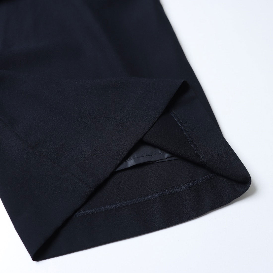 トーナル TONAL レース×ジョーゼットオールインワン (ブラック) ブラック