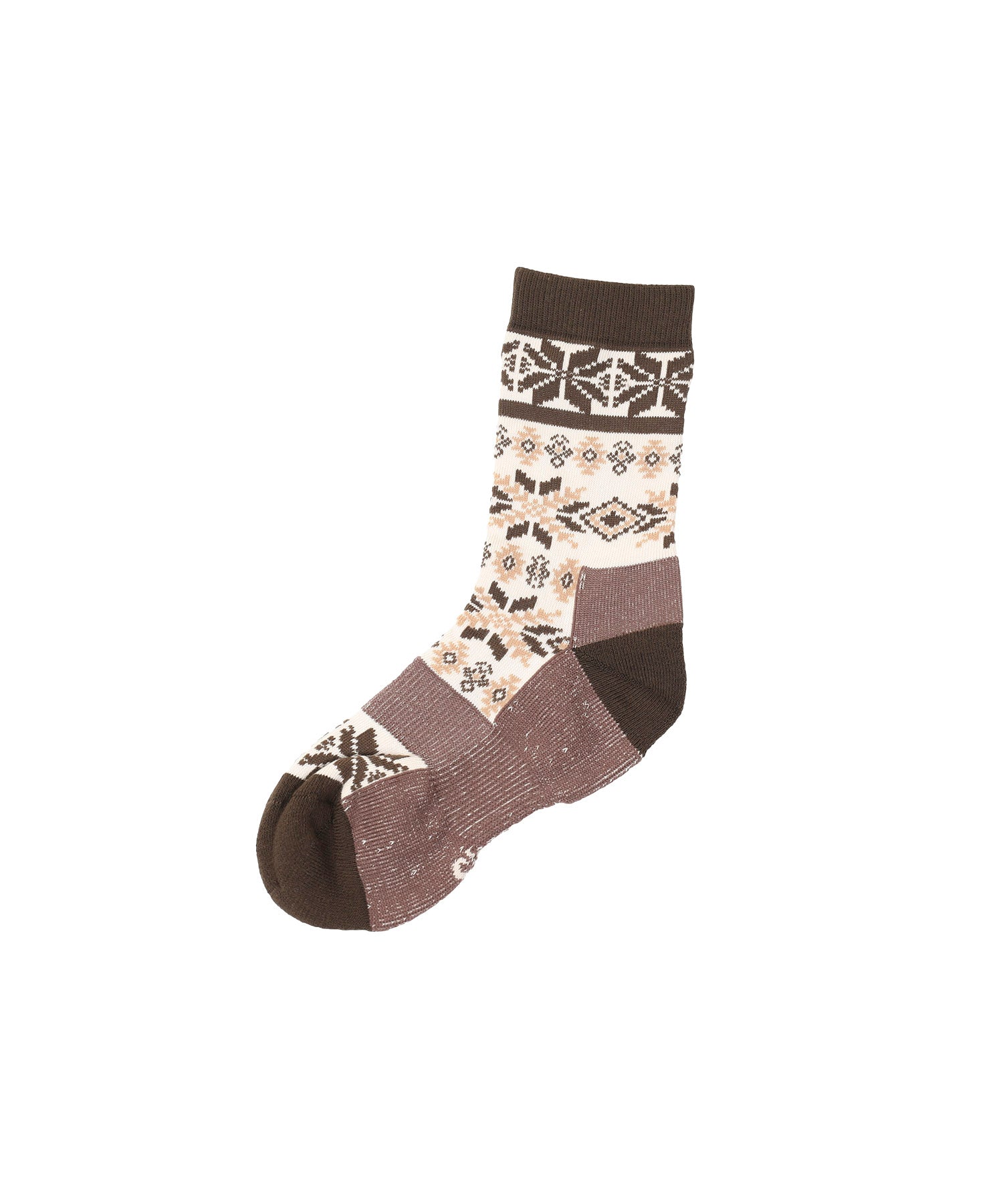 スモア S'more S'more/Nordic Pile Sole High Socks (ブラウン) ブラウン