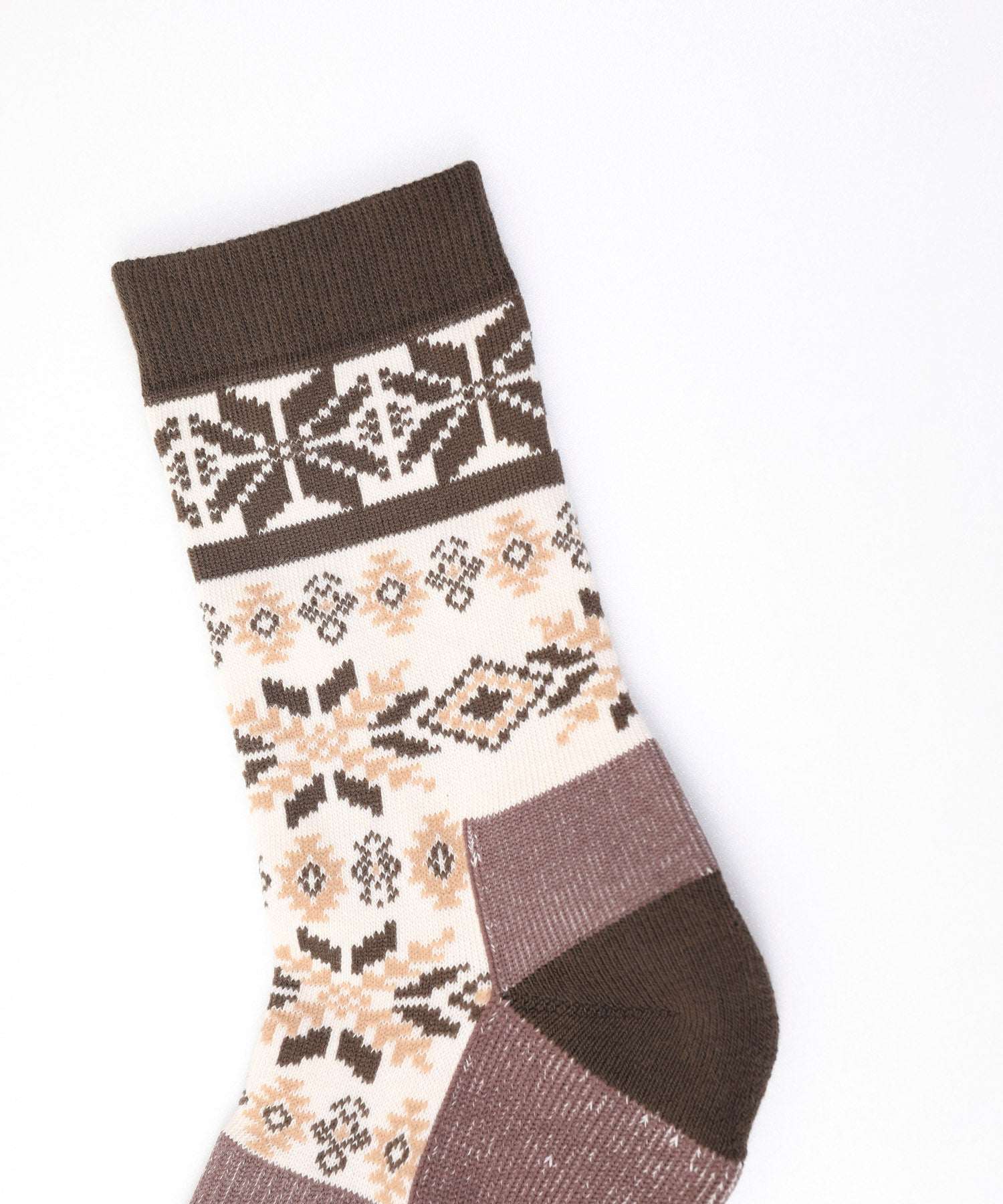 スモア S'more S'more/Nordic Pile Sole High Socks (ブラウン) ブラウン