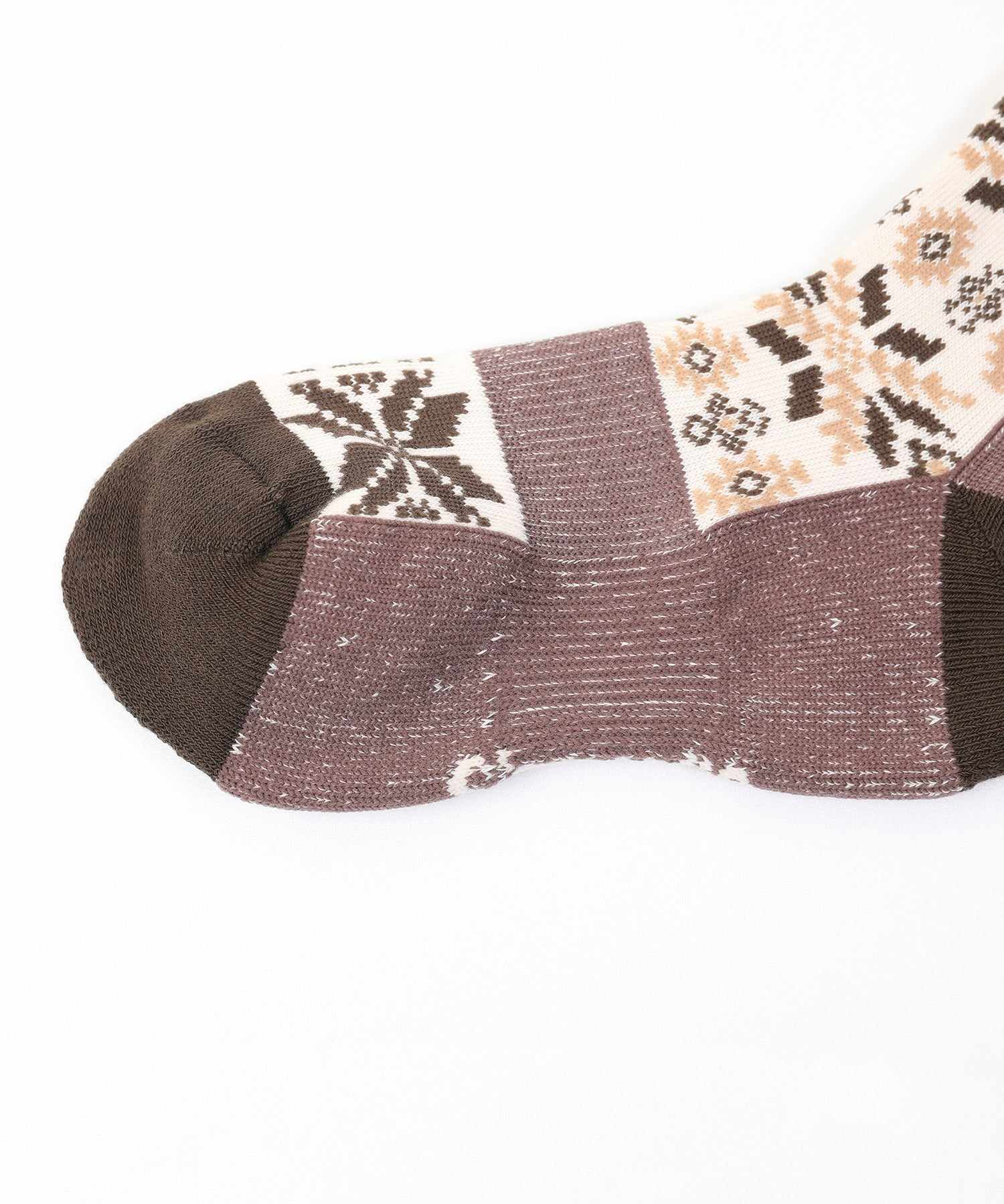 スモア S'more S'more/Nordic Pile Sole High Socks (ブラウン) ブラウン