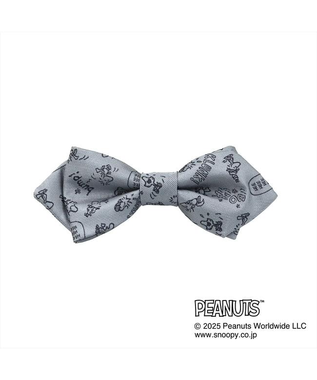 トーキョーシャツ TOKYO SHIRTS 【PEANUTS スヌーピー SNOOPY】 蝶ネクタイ ビジネス ギフト (シルバー) シルバー