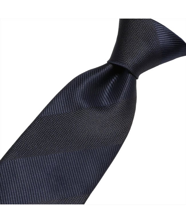 トーキョーシャツ TOKYO SHIRTS ネクタイ 日本製 絹100% 西陣織 ビジネス フォーマル (ネイビー) ネイビー