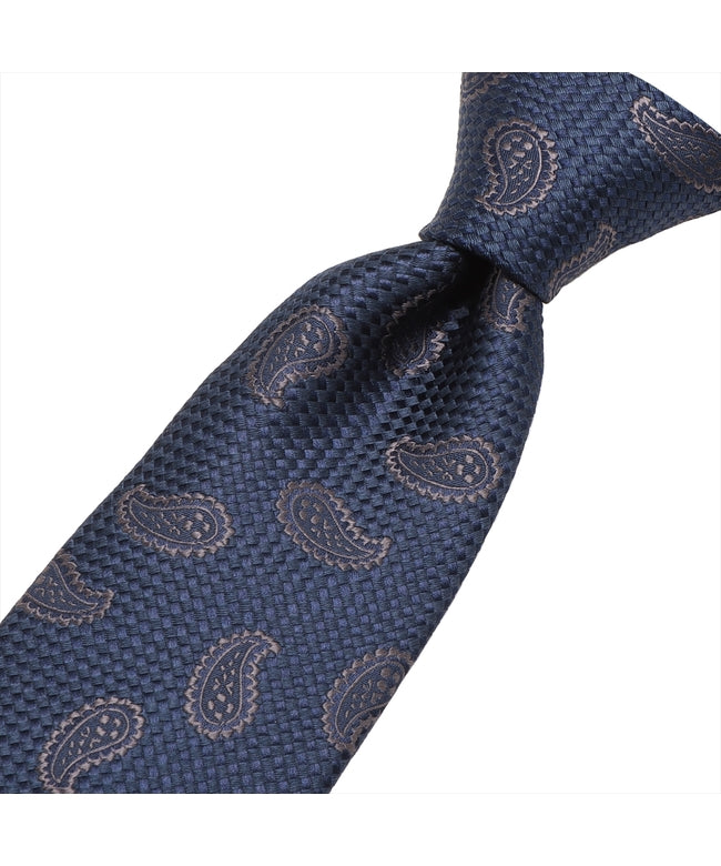 トーキョーシャツ TOKYO SHIRTS ネクタイ 絹100% ベーシック ビジネス フォーマル (ネイビー) ネイビー