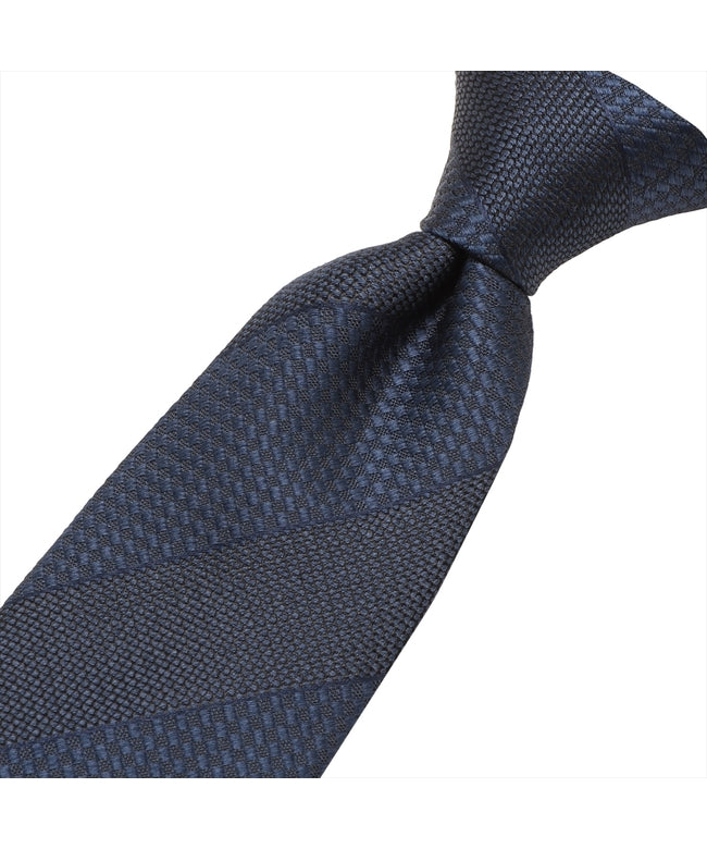 トーキョーシャツ TOKYO SHIRTS ネクタイ 絹100% ベーシック ビジネス フォーマル (ネイビー) ネイビー