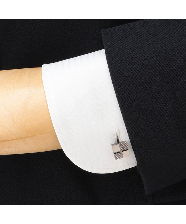 トーキョーシャツ TOKYO SHIRTS タイピンカフスセット ビジネス フォーマル (シルバー) シルバー