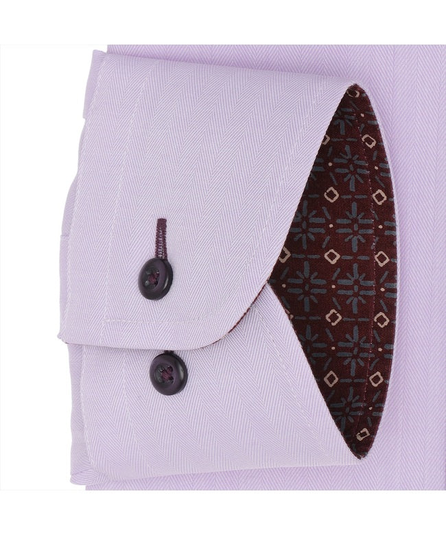 トーキョーシャツ TOKYO SHIRTS 【超形態安定】 ボタンダウン 長袖 形態安定 ワイシャツ (パープル) パープル