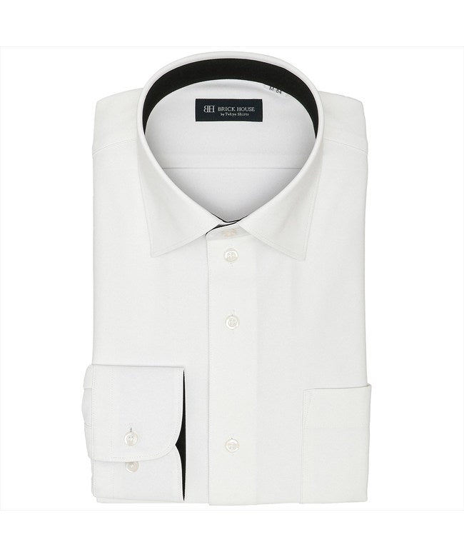 トーキョーシャツ TOKYO SHIRTS 【ストレッチ】 ワイド 長袖 形態安定 ニットシャツ