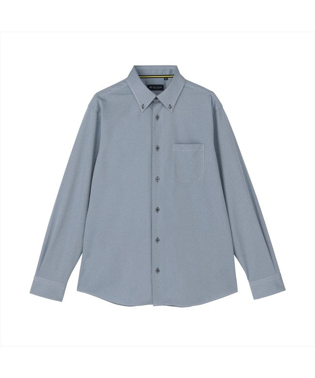 トーキョーシャツ TOKYO SHIRTS カラーテープ カジュアルシャツ ボタンダウン 長袖 メンズ (ブルー) ブルー