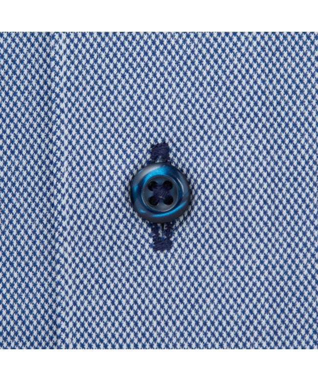 トーキョーシャツ TOKYO SHIRTS 【ストレッチ】 ボタンダウン 長袖 形態安定 ニットシャツ (ブルー) ブルー