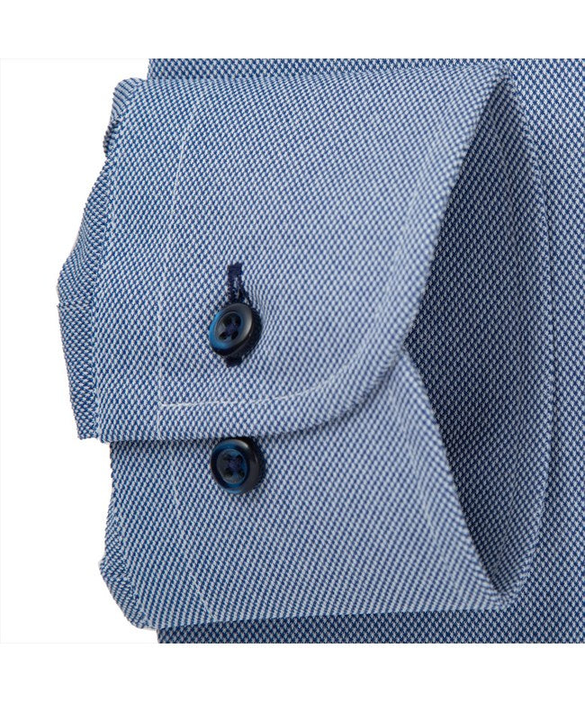 トーキョーシャツ TOKYO SHIRTS 【ストレッチ】 ボタンダウン 長袖 形態安定 ニットシャツ (ブルー) ブルー