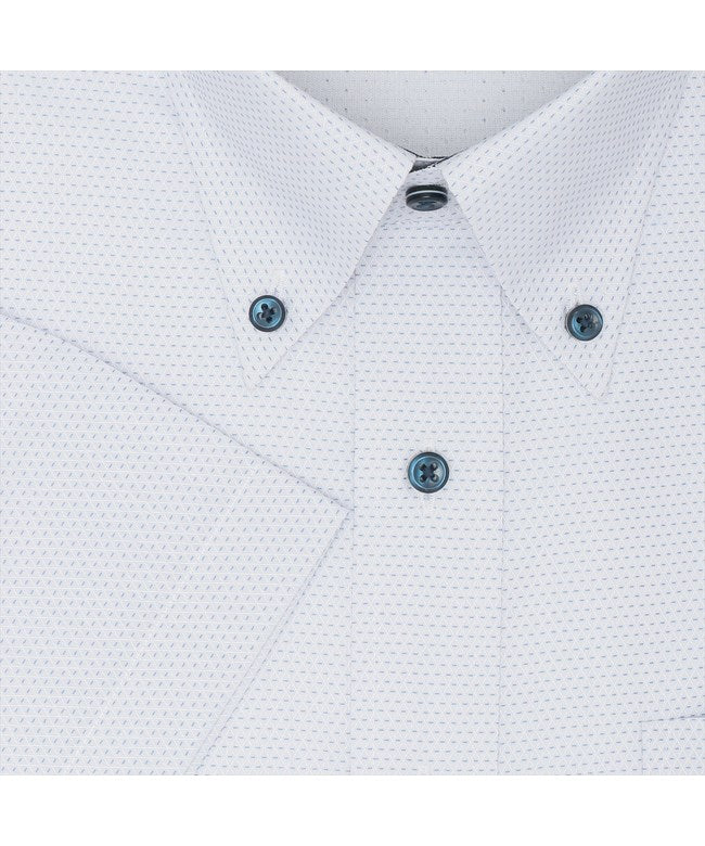 トーキョーシャツ TOKYO SHIRTS 【Layered Cool】 ボタンダウン 半袖 形態安定 ワイシャツ (ブルー) ブルー