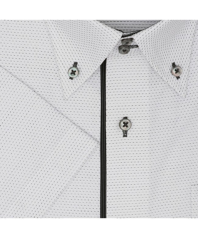 トーキョーシャツ TOKYO SHIRTS 【超形態安定】 ボットーニ 半袖 形態安定 ワイシャツ (グレー) グレー