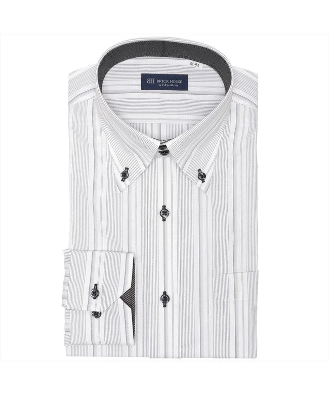 Tokyo Shirts Bottoni Long Sleeve Wrinkle-Free Dress Shirt