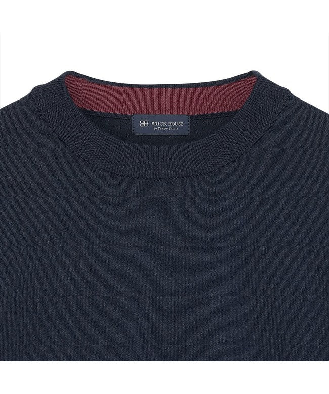 トーキョーシャツ TOKYO SHIRTS ニット シルク混 モックネック セーター メンズ (ネイビー) ネイビー