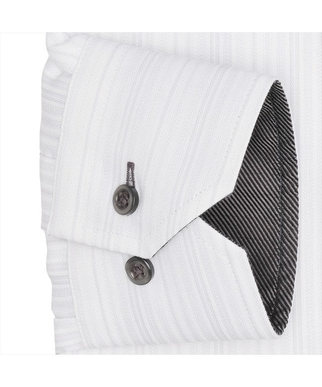 トーキョーシャツ TOKYO SHIRTS ボットーニ 長袖 形態安定 ワイシャツ (ライトグレー) ライトグレー