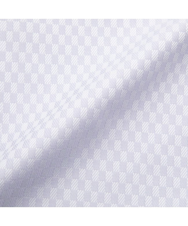 トーキョーシャツ TOKYO SHIRTS 【超形態安定】 スナップダウン 長袖 形態安定 綿100% ワイシャツ (パープル) パープル
