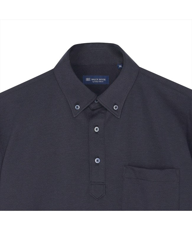 トーキョーシャツ TOKYO SHIRTS ポロシャツ 長袖 ビズポロ メンズ (ネイビー) ネイビー