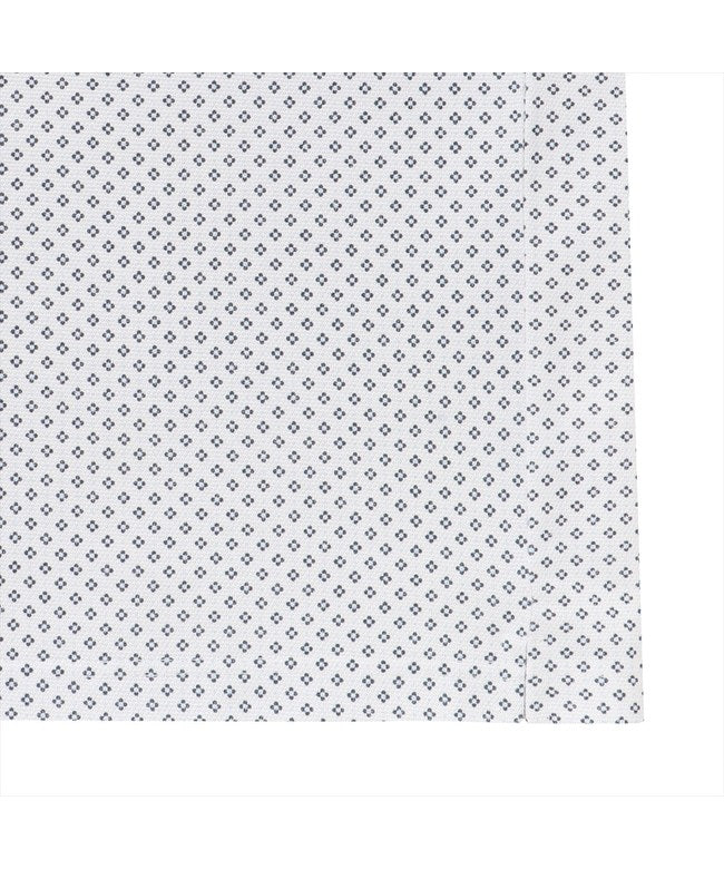 トーキョーシャツ TOKYO SHIRTS フラワー 小紋柄プリント ポロシャツ 半袖 メンズ (ホワイト) ホワイト