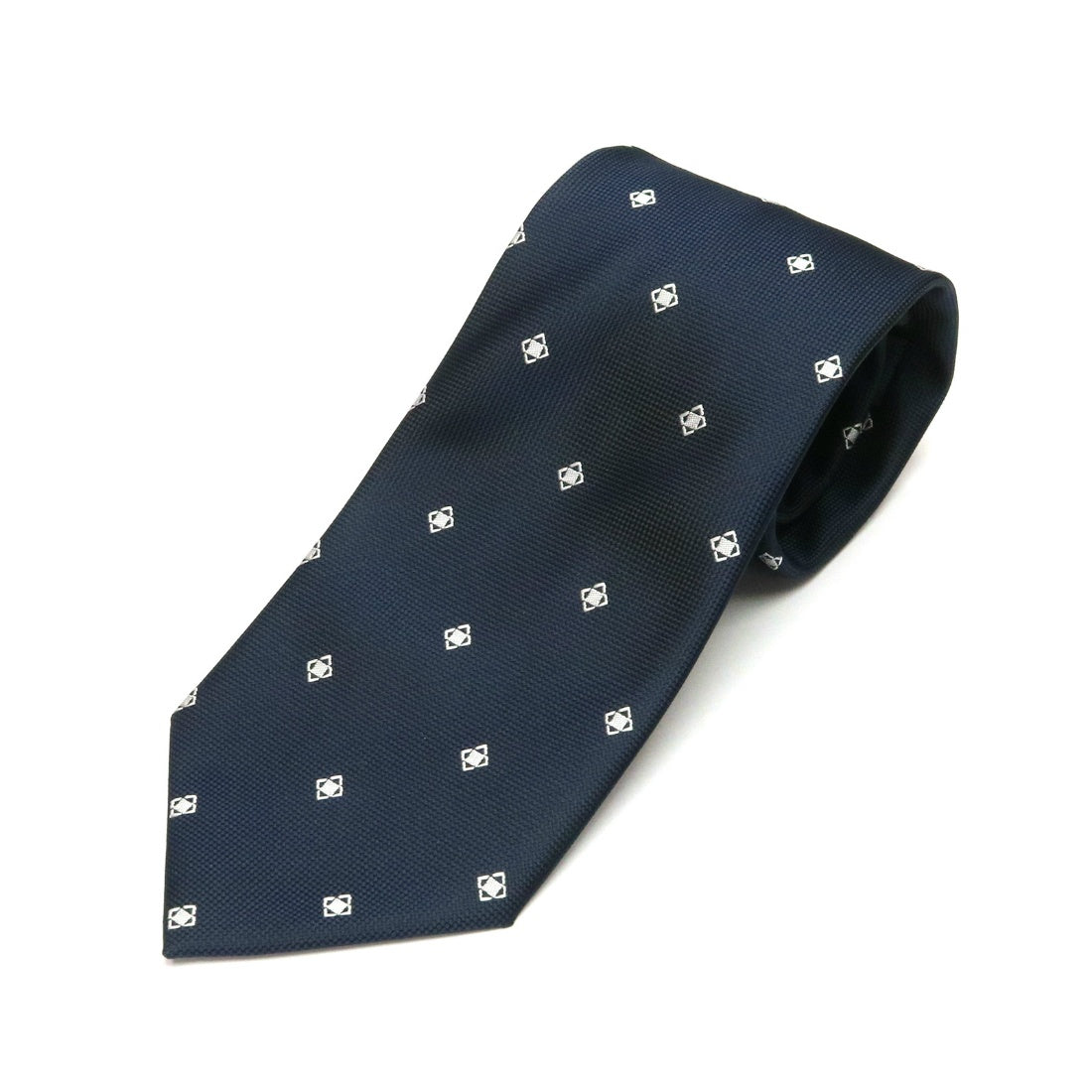 トーキョーシャツ TOKYO SHIRTS ベーシックネクタイ 3本セット 選べる3種類柄 【無地・ストライプ・小紋】 (ネイビー小紋40) ネイビー小紋40