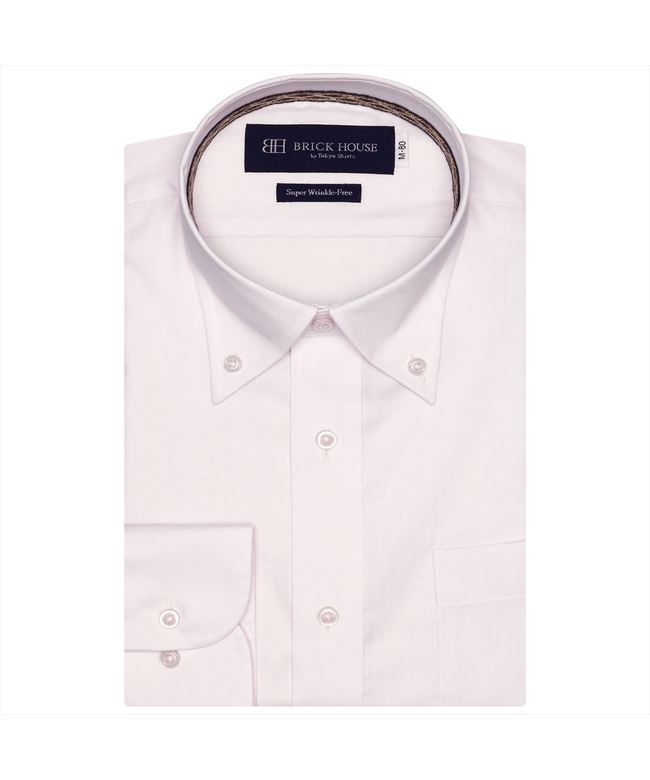 TOKYO SHIRTS [Super shape-retaining] Button-down collar long sleeve dr