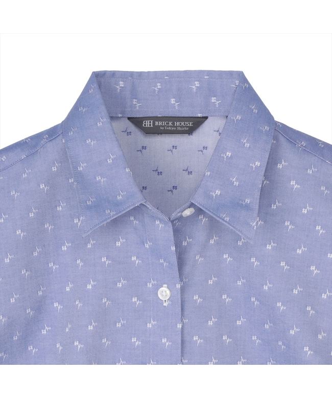 トーキョーシャツ TOKYO SHIRTS 【超形態安定】 レギュラー 長袖 形態安定 綿100% レディースシャツ (ブルー) ブルー