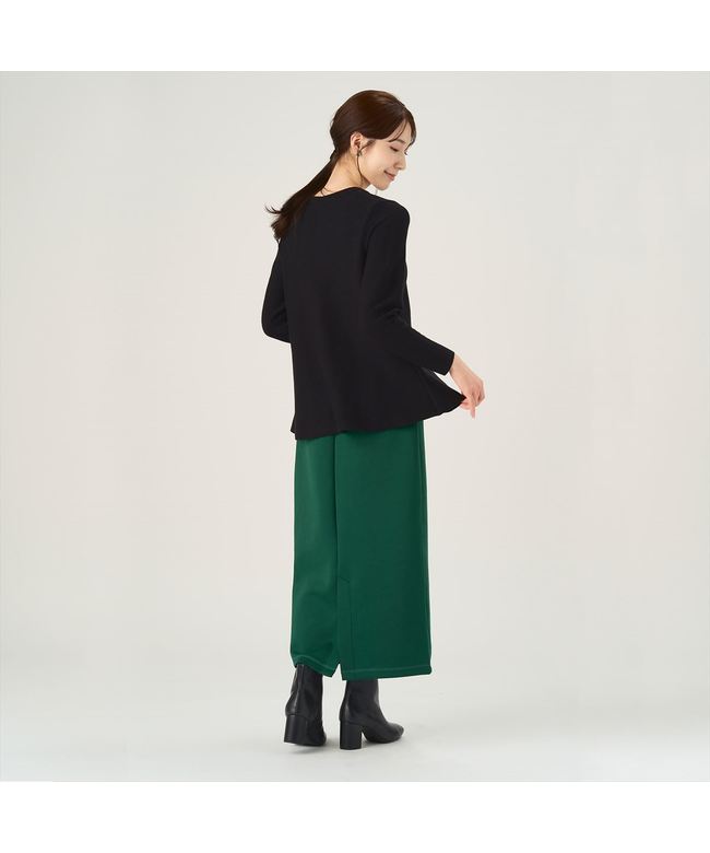 トーキョーシャツ TOKYO SHIRTS ペプラムニットカーディガン レディース