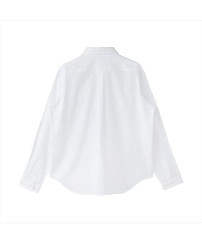 トーキョーシャツ TOKYO SHIRTS 【透け防止】 レギュラー 長袖 形態安定 レディースシャツ 刺繍襟 (ホワイト) ホワイト