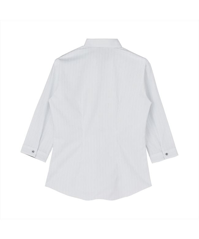 トーキョーシャツ TOKYO SHIRTS 【透け防止】 スキッパー 七分袖 形態安定 レディースシャツ (グレー) グレー