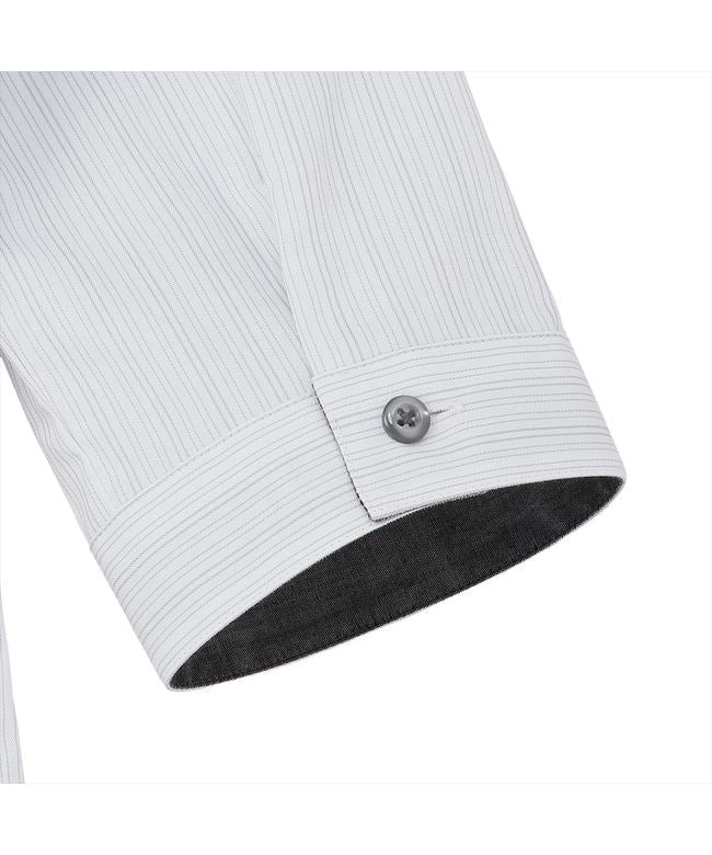 トーキョーシャツ TOKYO SHIRTS 【透け防止】 スキッパー 七分袖 形態安定 レディースシャツ (グレー) グレー