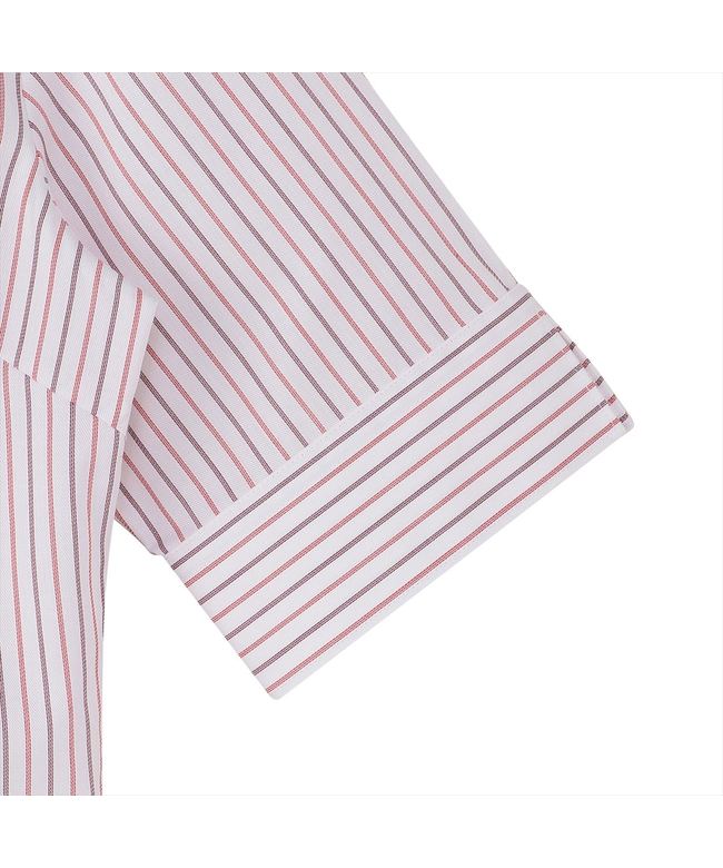 トーキョーシャツ TOKYO SHIRTS 【吸水速乾】 スキッパー 五分袖 形態安定 レディースシャツ (レッド) レッド