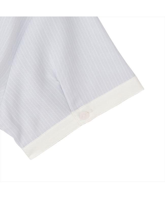 トーキョーシャツ TOKYO SHIRTS 【COFREX】 配色スキッパーブラウス 半袖 レディースデザインシャツ (ライトグレー) ライトグレー