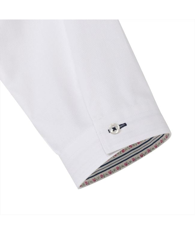 トーキョーシャツ TOKYO SHIRTS 【透け防止】 ワイド 七分袖 形態安定 レディースシャツ (ホワイト) ホワイト