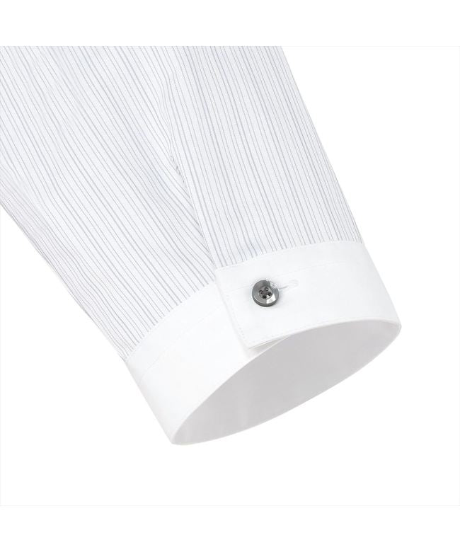 トーキョーシャツ TOKYO SHIRTS 【透け防止】 スタンド 七分袖 形態安定 レディースシャツ (グレー) グレー