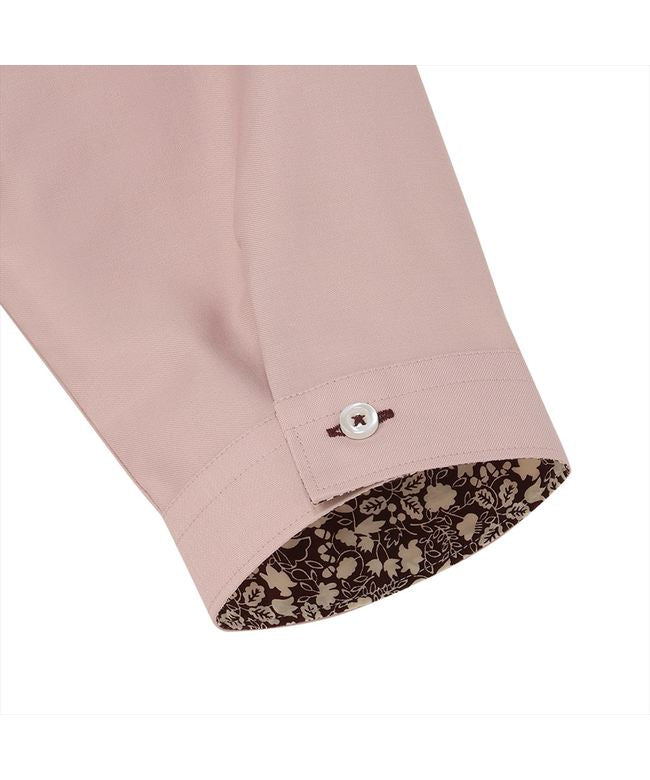 トーキョーシャツ TOKYO SHIRTS ワイド 七分袖 形態安定 レディースシャツ (スモーキーピンク) スモーキーピンク