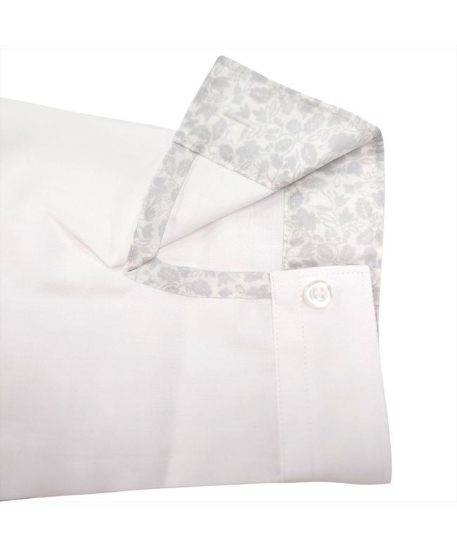 トーキョーシャツ TOKYO SHIRTS 【透け防止】 ワイド 七分袖 形態安定 レディースシャツ (ホワイト) ホワイト