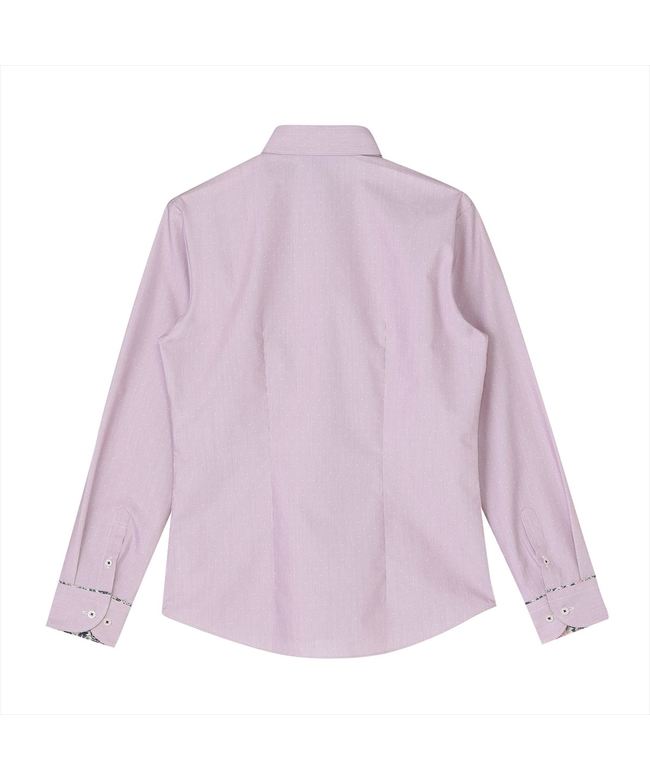 トーキョーシャツ TOKYO SHIRTS 【透け防止】 レギュラー 長袖 形態安定 レディースシャツ (パープル) パープル