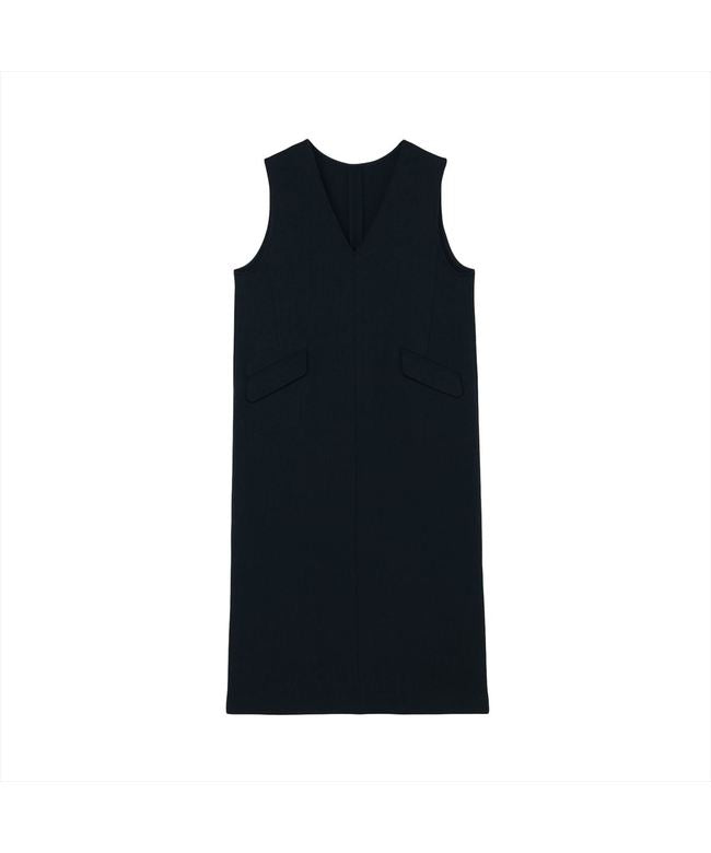 トーキョーシャツ TOKYO SHIRTS ウーリッシュ素材 ジャンパースカート セットアップ可能 レディース (ネイビー) ネイビー